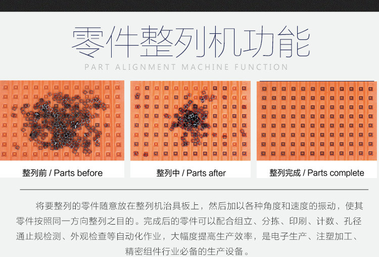 青岛平一零件整列机加快微小零件自动化，效率提升